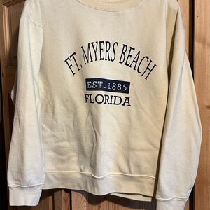 Source Unknown Cream Ft. Myers Beach Florida Sweatshirt